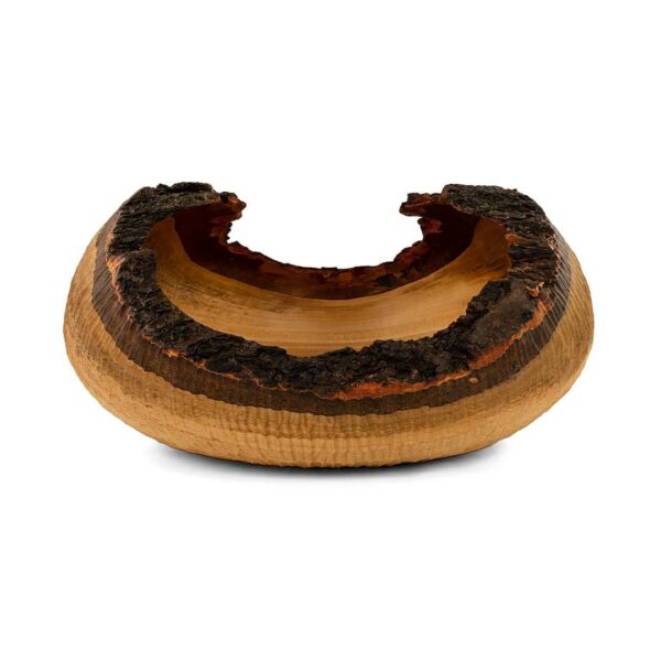 B0002 - Bahçe Kirazı Bahçe Kirazı Doğal Kenarlı Ahşap Çanak